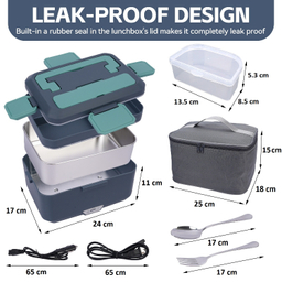 ظرف غذا برقی مدل آریا به همراه کیف و قاشق