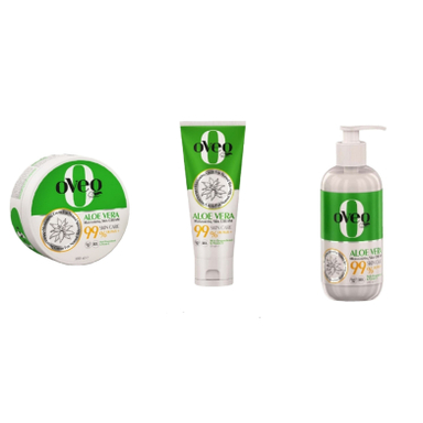 کرم مرطوب کننده دست و صورت اوک شاین مدل آلوئه ورا مجموعه 3 عددی