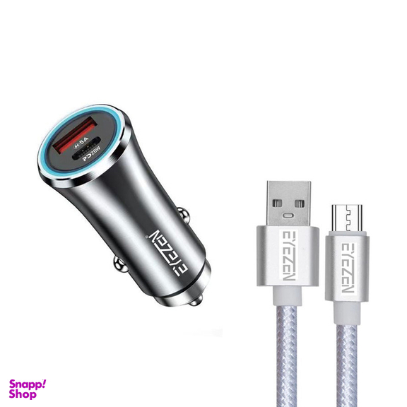 شارژر فندکی 45 وات اِیزن مدل EC-C2 به همراه کابل تبدیل MicroUSB