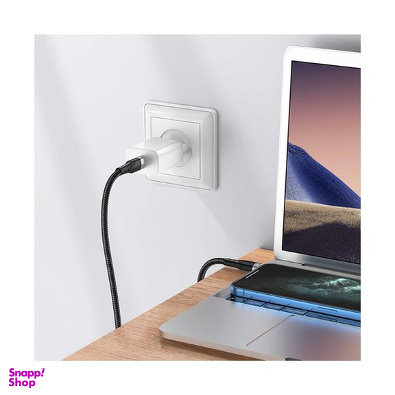 کابل USB-C بروفون مدل BU35 60W طول 120 سانتی متر