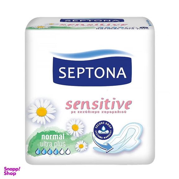 نوار بهداشتی سپتونا قطر نازک مدل Normal Sensitive بسته 10 عددی