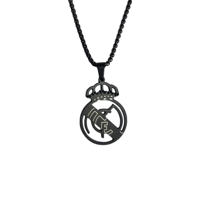 گردنبند استیل مردانه طرح رئال مادرید کد ZP-11765