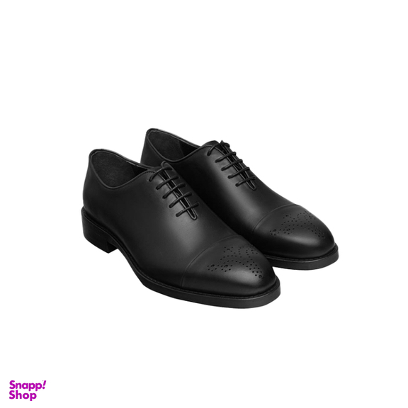 کفش رسمی مردانه نوین چرم مدل 8020  MS3161 رنگ مشکی