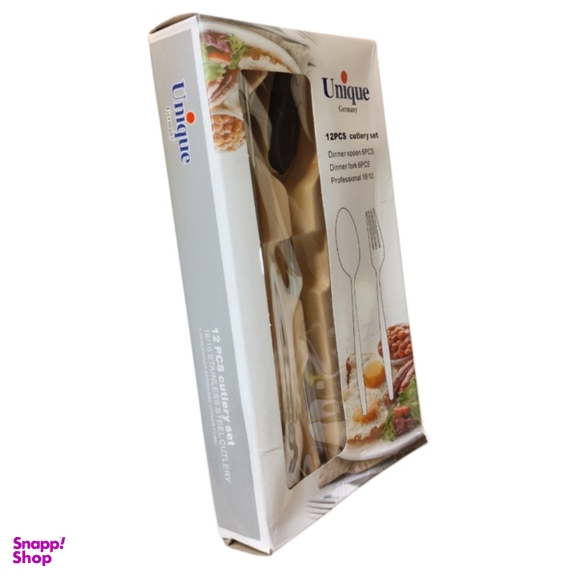 ست قاشق و چنگال 12 پارچه یونیک مدل مای 18/10 کد RAGA