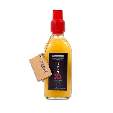 روغن ماساژ افزایش میل جنسی پولونکس مدل X1 حاوی جنسینگ و ال آرژنین حجم 150 میلی لیتر