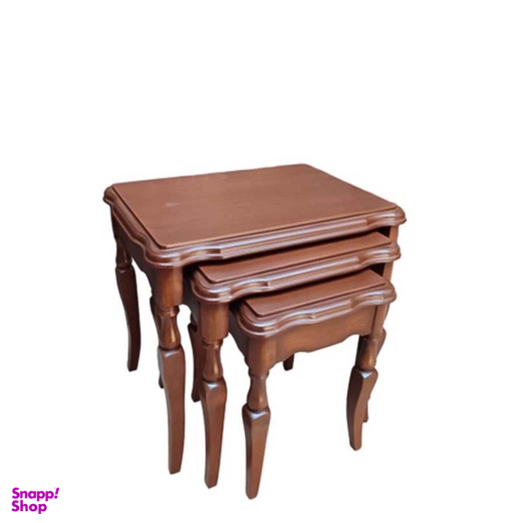 میز عسلی کد SH300 مدل سلطنتی مجموعه 3 عددی