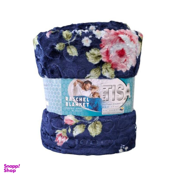 پتو دو نفره تیسا مدل گلدار ژله ای سایز 200×220 سانتی متر