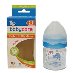شیشه شیر بیبی کر طرح دلفین گنجایش 80 میلی لیتر