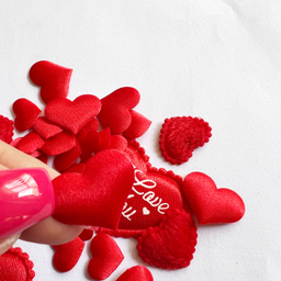 قلب تزئینی طرح میکس مجموعه 50 عددی