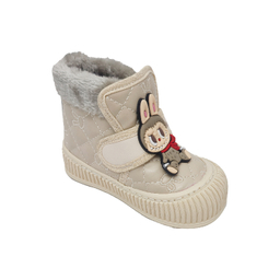 بوت دخترانه مدل لبوبو رنگ کرم