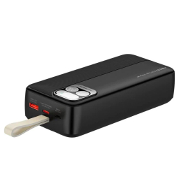 پاوربانک رسی مدل RPB-P38 ظرفیت 30000 میلی آمپر ساعت