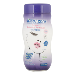 دستمال مرطوب پاک کننده آرایش وی کر مدل اکسپرس آلوئه ورا بسته 70 عددی