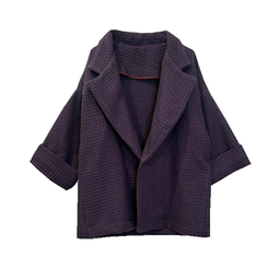 پالتو زنانه مدل A12 رنگ بادمجانی روشن