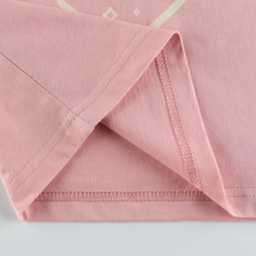 تی شرت آستین کوتاه دخترانه هومنیتی مدل WYKGTSHT9518-DKPNK