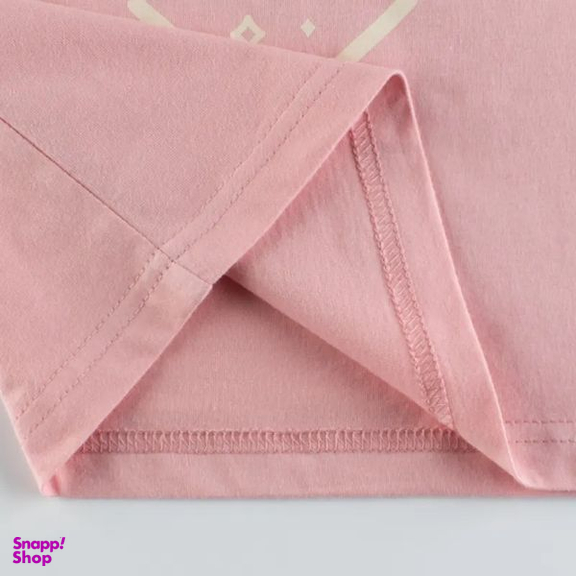 تی شرت آستین کوتاه دخترانه هومنیتی مدل WYKGTSHT9518-DKPNK