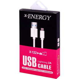 کابل دیتا USB به Lightning ایکس-انرژی مدل X--122 طول 2 متر