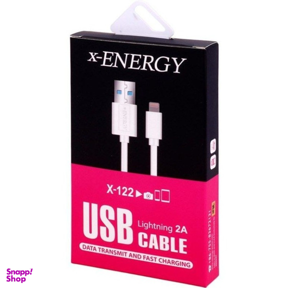 کابل دیتا USB به Lightning ایکس-انرژی مدل X--122 طول 2 متر