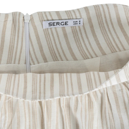 دامن نیم کلوش زنانه مدل GD-o-18907150 رنگ کرم