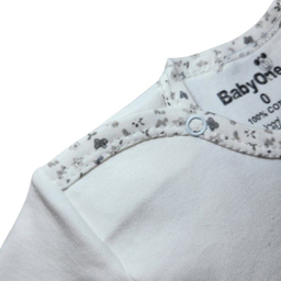 بادی آستین کوتاه نوزاد بیبی وان طرح پروانه