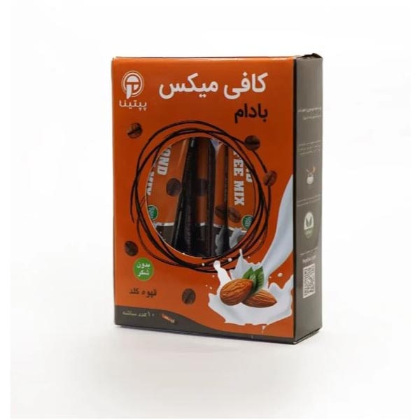 کافی میکس بادام بدون شکر پپتینا بسته 10 عددی
