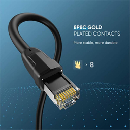 کابل شبکه Cat 8 S/FTP Ethernet یوگرین مدل NW121 کد 70327 طول 1 متر