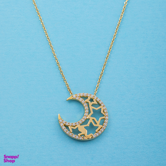 گردنبند طلا 18 عیار زنانه جواهری سون کد 2480