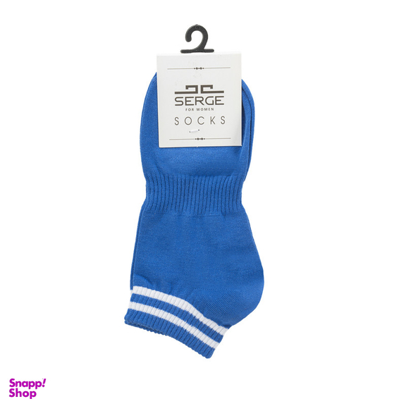 جوراب ساق کوتاه زنانه سرژه مدل 255160 رنگ آبی کاربنی