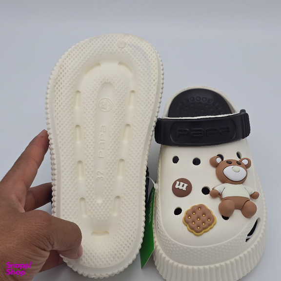 صندل بچگانه پاپا مدل کراکس کد 464946 رنگ کرم