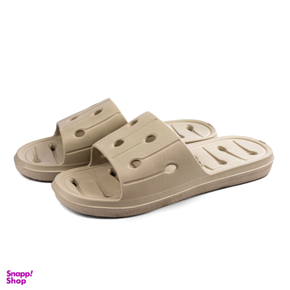 دمپایی حمام مردانه پاپا مدل تیام کد 014 رنگ نسکافه ای