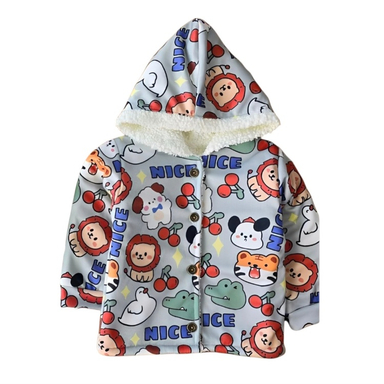 کاپشن نوزاد کد 132 رنگ آبی روشن