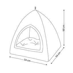 جای خواب سگ و گربه نیناپت مدل Fant-3
