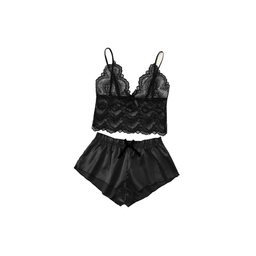 لباس خواب زنانه مدل آباسا کد 79022 رنگ مشکی