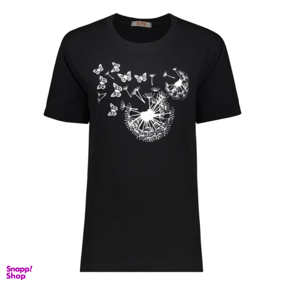 تیشرت زنانه مادر مدل دریم کد AM-MA-Dream-P رنگ مشکی