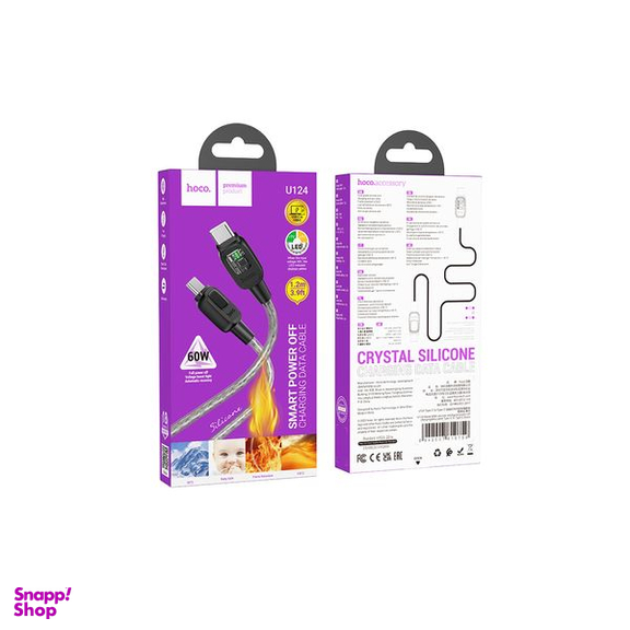 کابل USB-C هوکو مدل U124 60W طول 1.2 متر