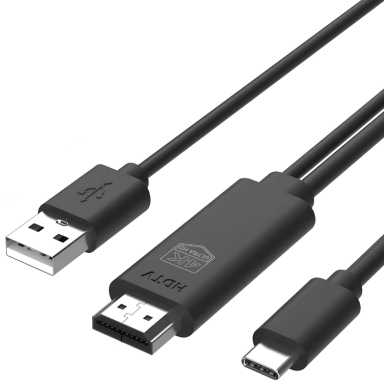 کابل انتقال تصویر HDMI به Type-C/USB پرووان کد PCH77 طول 1.8 متر