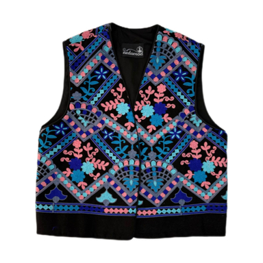 جلیقه رسمی زنانه مدل بهار دوخت کد 00038 طرح گلدوزی