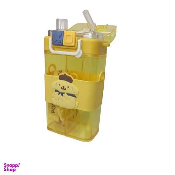 قمقمه آب مدل دو مخزنه خانواده کرومی طرح پام پام پورین گنجایش 0.5 لیتر