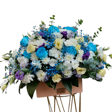 باکس گل طبیعی کد 643 رنگ سفید