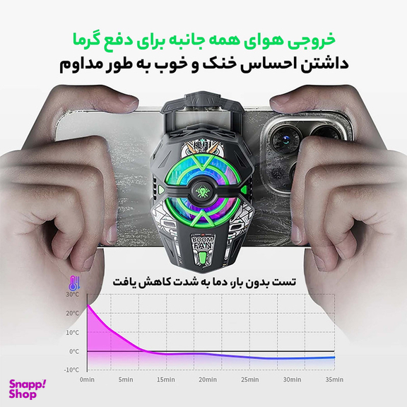 خنک کننده گوشی موبایل پلکستون مدل EX2 Plus
