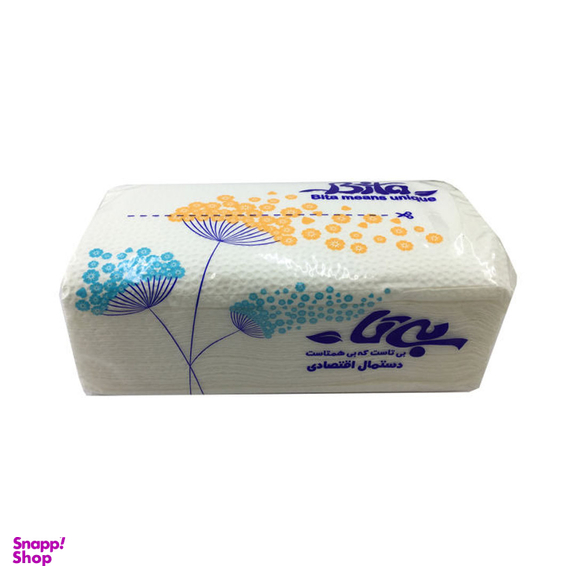 دستمال کاغذی اقتصادی 100 برگ بی تا مدل White بسته 10 عددی