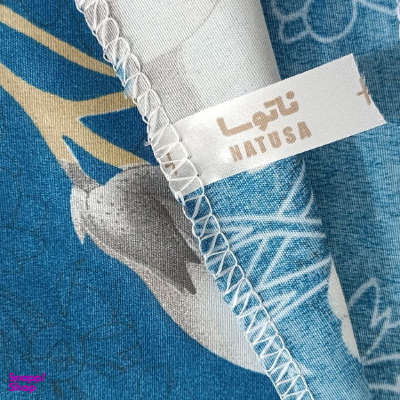 ملحفه ناتوسا کش دار ارکیده یک نفره سایز 90×200 سانتی متر