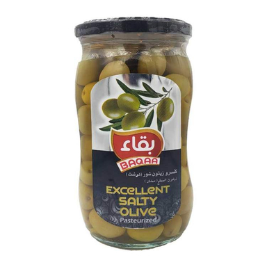کنسرو زیتون شور درشت بقاء وزن 590 گرم