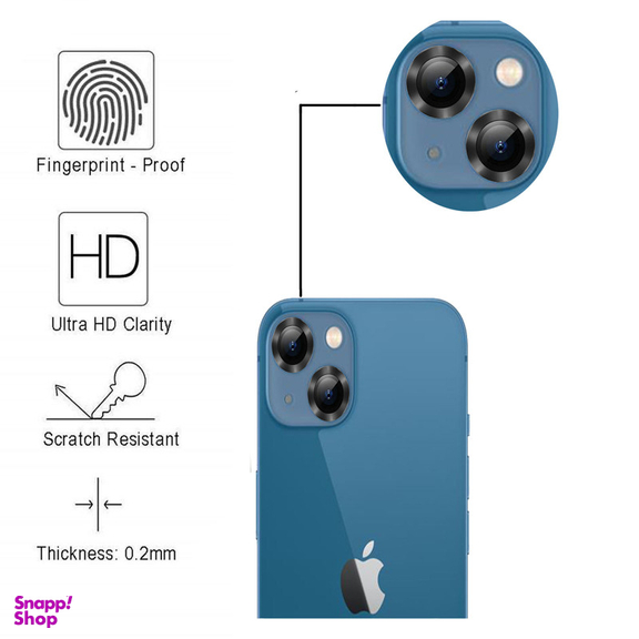 محافظ لنز دوربین بوف مدل ClrFilm مناسب برای گوشی موبایل اپل Iphone 13 Mini