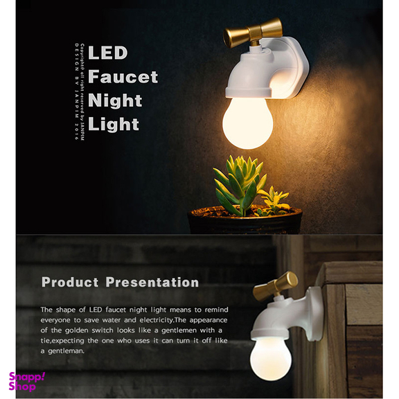 چراغ دیواری مدل Tap Lamp طرح شیر آب