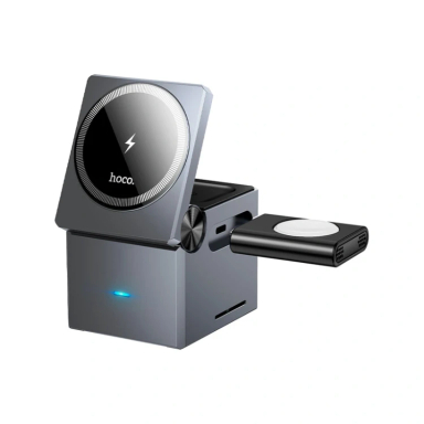 شارژر سریع بیسیم 3×1 هوکو مدل Hoco Wireless charger CQ8 folding
