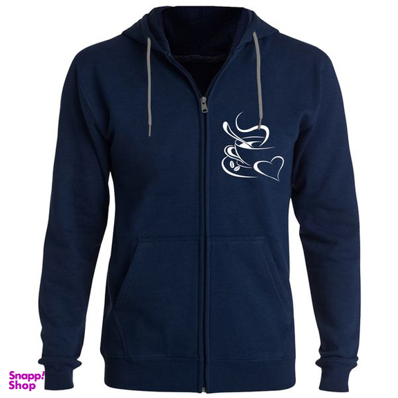 سویشرت زنانه طرح coffee کد F126 رنگ سرمه ای