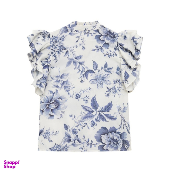 بلوز زنانه برنس مدل نرمین رنگ آبی