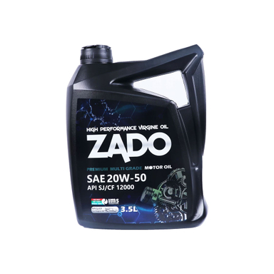 روغن موتور خودرو زادو مدل SAE 20W-50-SJ حجم 3.5 لیتر
