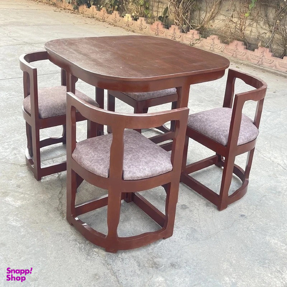 میز و صندلی ناهارخوری چهار نفره گالری والریان مدل M-CH-104