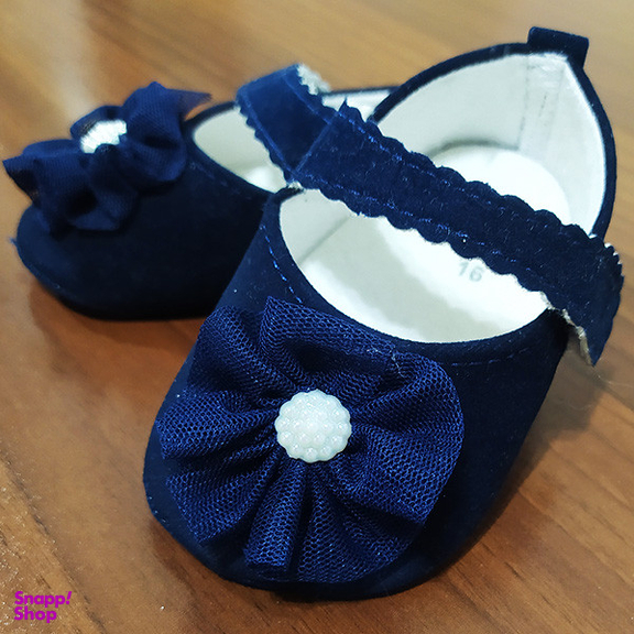 کفش نوزادی مدل نگین کد So11 رنگ سرمه ای